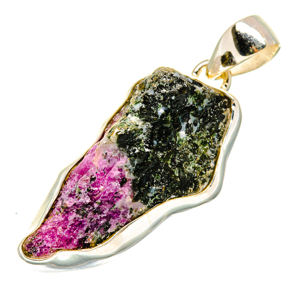 Ruby Zoisite Pendants handcrafted by Anasilvercos - PD10178