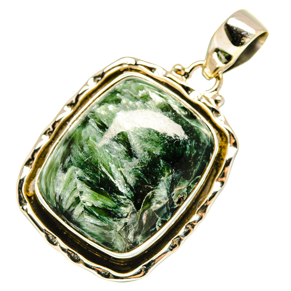 Seraphinite Pendants handcrafted by Anasilvercos - PD10193