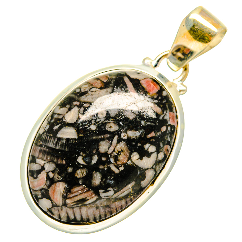 Crinoid Fossil Pendants handcrafted by Anasilvercos - PD10202