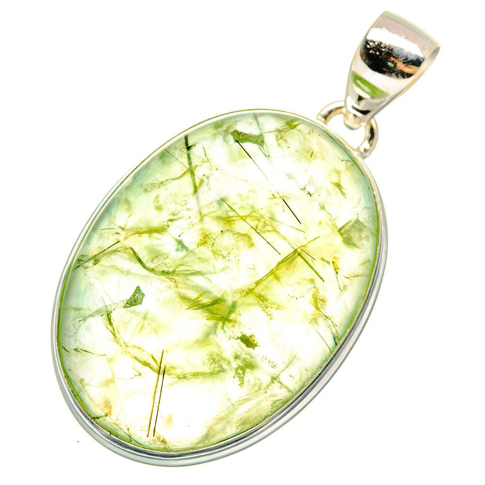 Prehnite Pendants handcrafted by Anasilvercos - PD10203