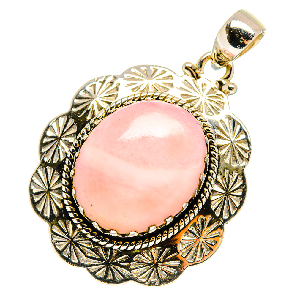 Pink Opal Pendants handcrafted by Anasilvercos - PD10210