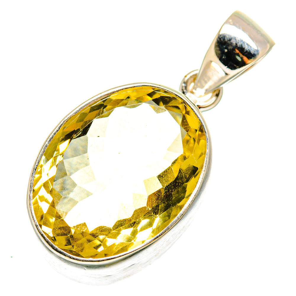 Lemon Quartz Pendants handcrafted by Anasilvercos - PD10224