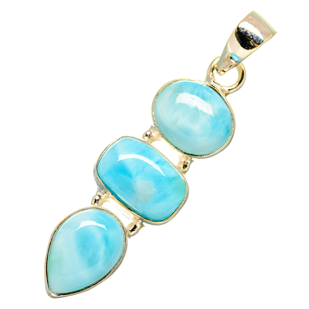 Larimar Pendants handcrafted by Anasilvercos - PD10226