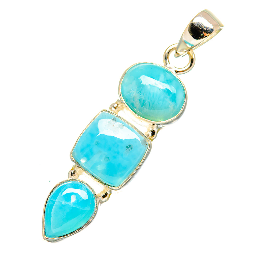 Larimar Pendants handcrafted by Anasilvercos - PD10227