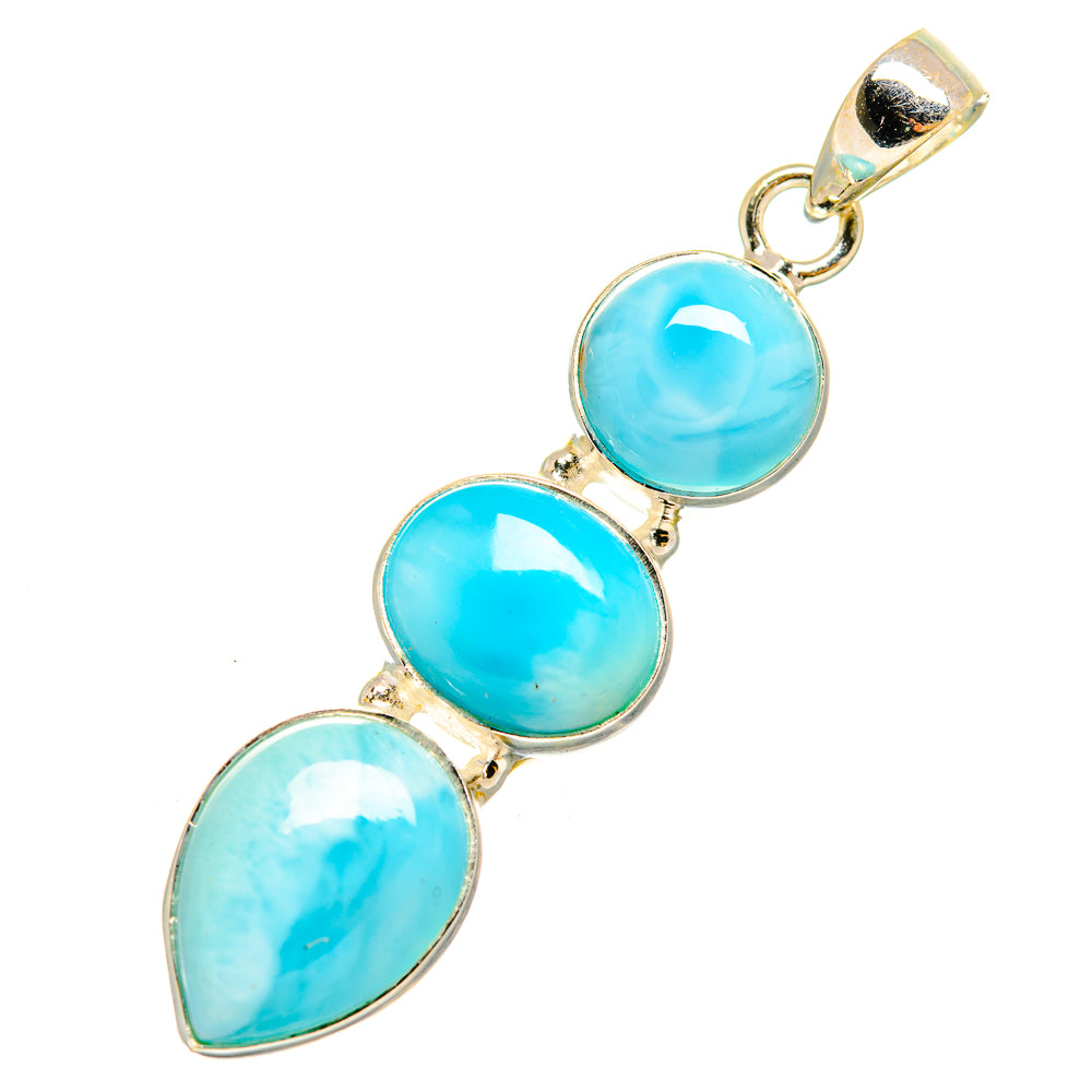 Larimar Pendants handcrafted by Anasilvercos - PD10228