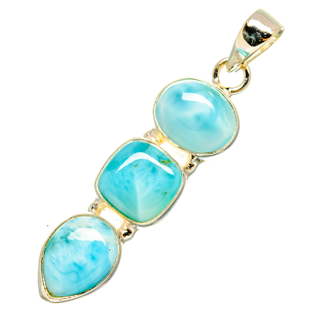 Larimar Pendants handcrafted by Anasilvercos - PD10231