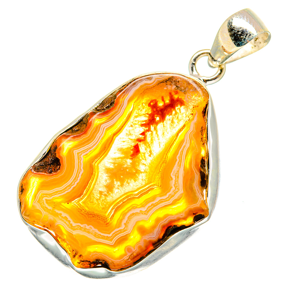 Orange Geode Slice Pendants handcrafted by Anasilvercos - PD10235