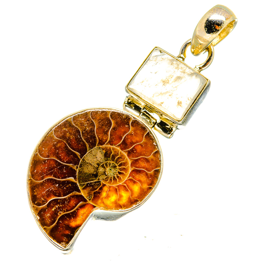 Ammonite Fossil Pendants handcrafted by Anasilvercos - PD10289