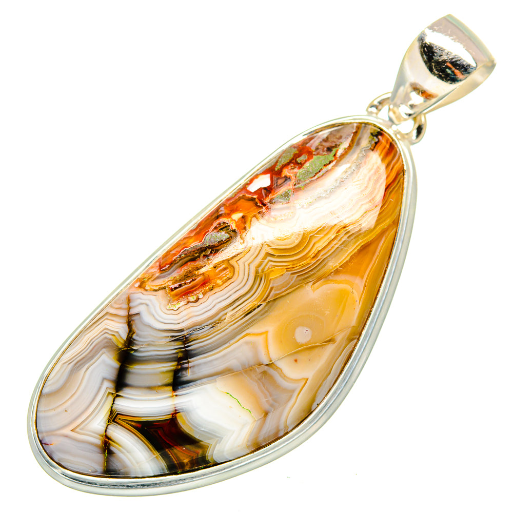 Laguna Lace Agate Pendants handcrafted by Anasilvercos - PD10299