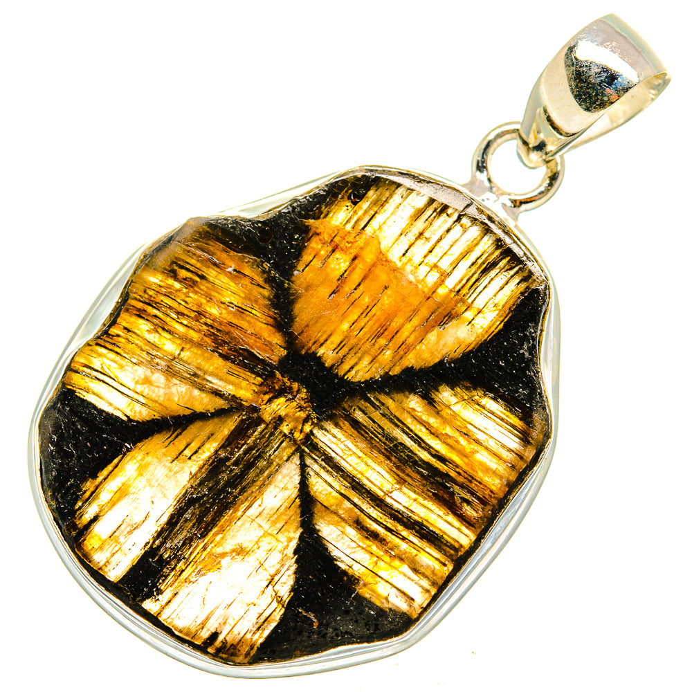 Chiastolite Pendants handcrafted by Anasilvercos - PD10302