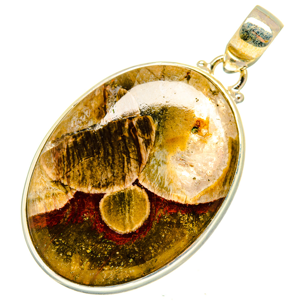 Mushroom Rhyolite Pendants handcrafted by Anasilvercos - PD10305