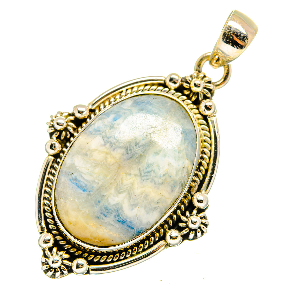 Blue Scheelite Pendants handcrafted by Anasilvercos - PD10309
