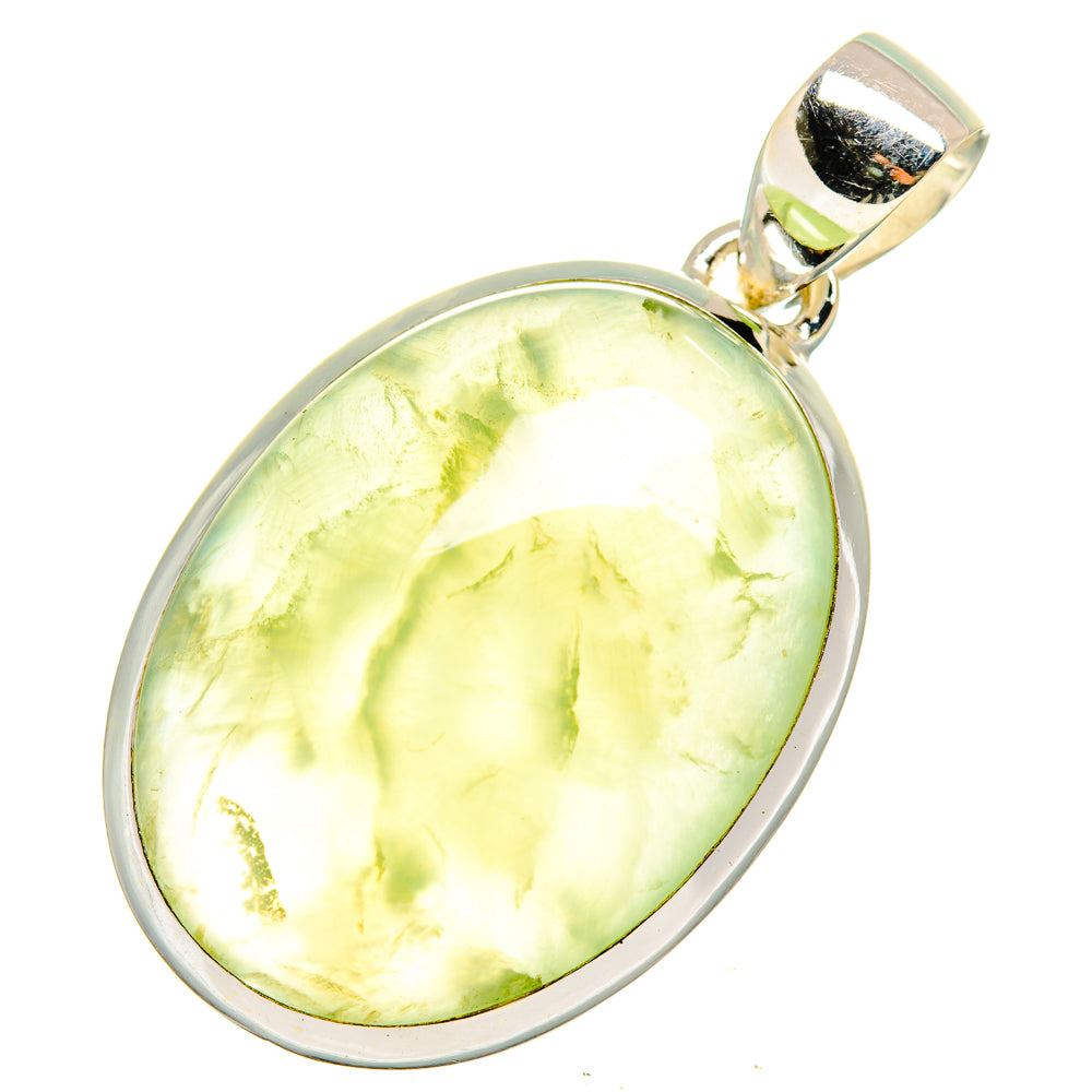 Prehnite Pendants handcrafted by Anasilvercos - PD10317