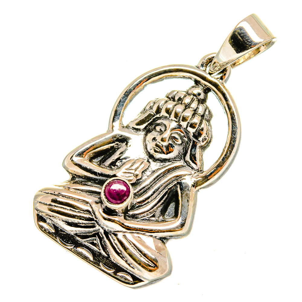 Ruby Pendants handcrafted by Anasilvercos - PD10349