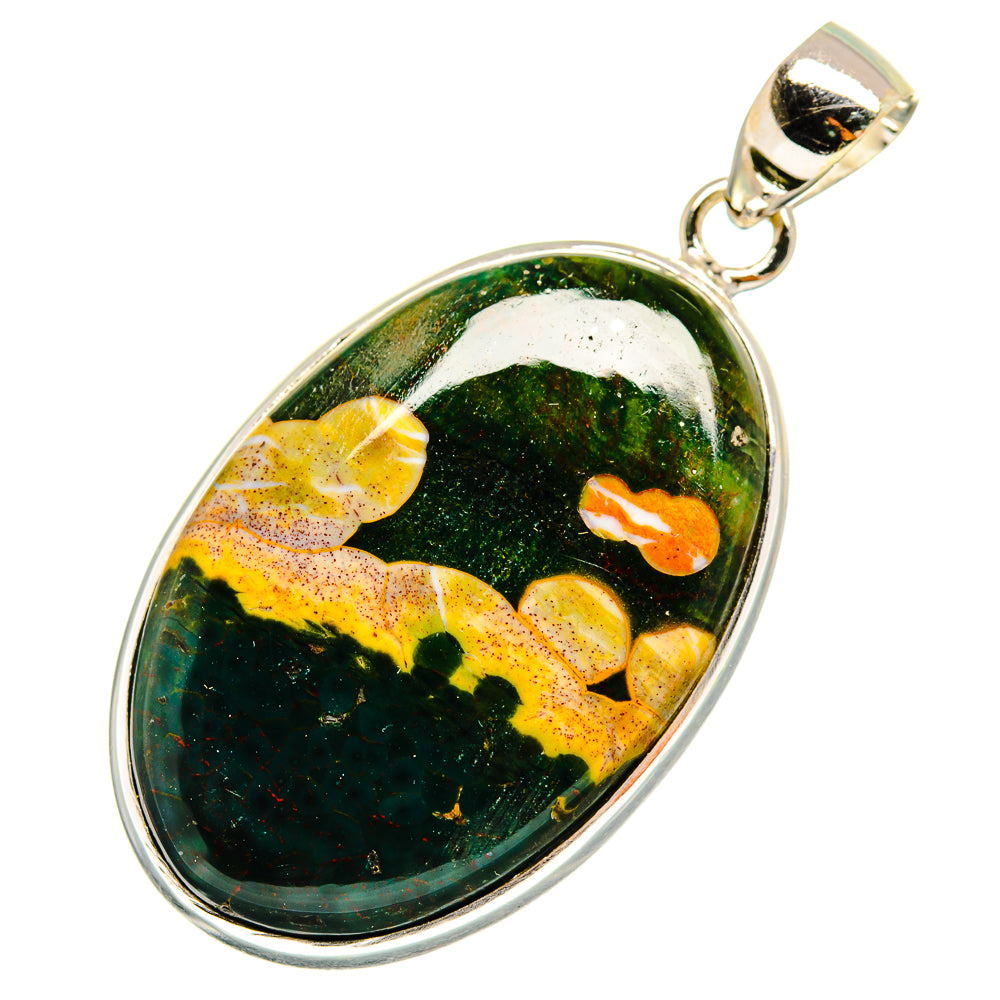 Ocean Jasper Pendants handcrafted by Anasilvercos - PD10352