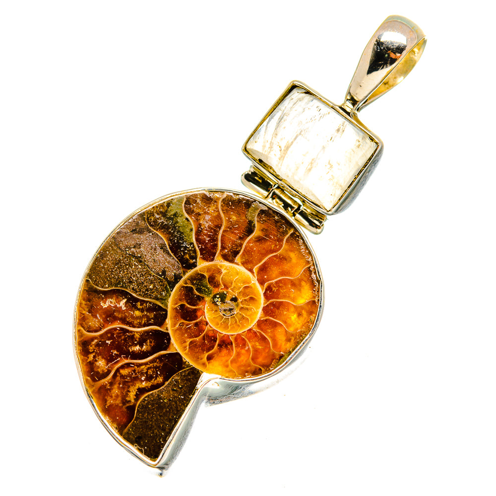 Ammonite Fossil Pendants handcrafted by Anasilvercos - PD10356