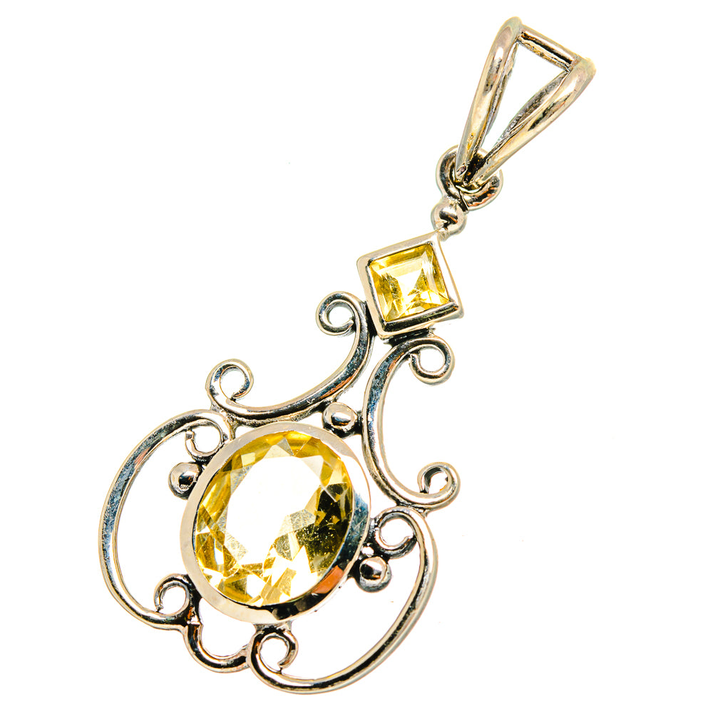 Citrine Pendants handcrafted by Anasilvercos - PD10358