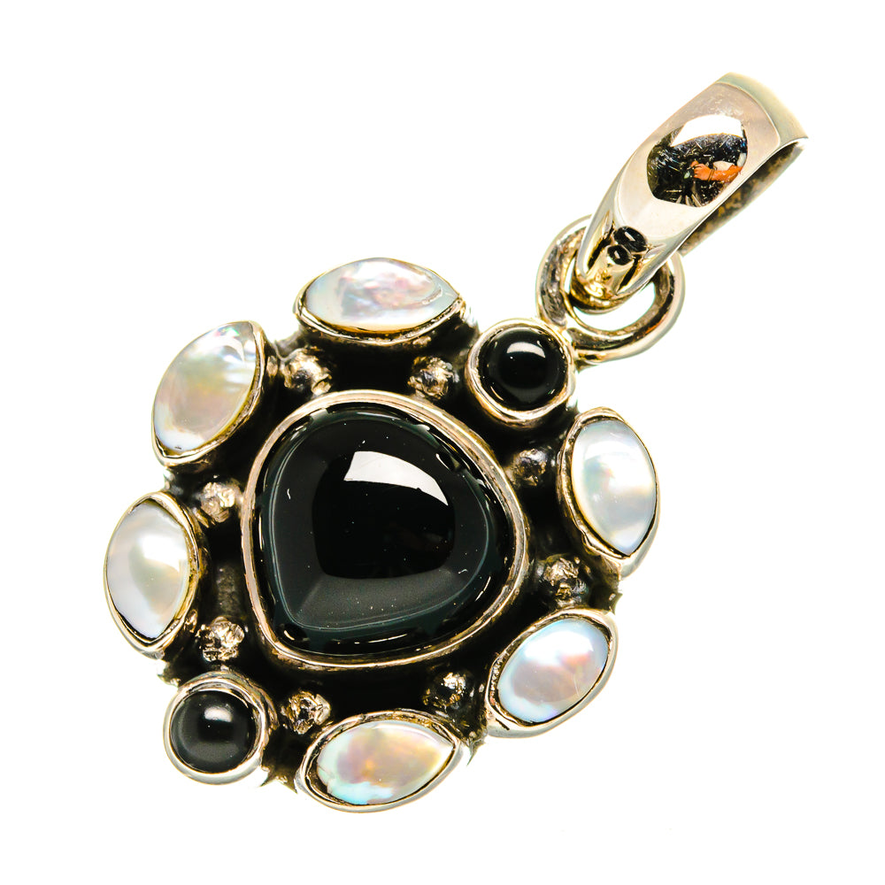 Black Onyx Pendants handcrafted by Anasilvercos - PD10361