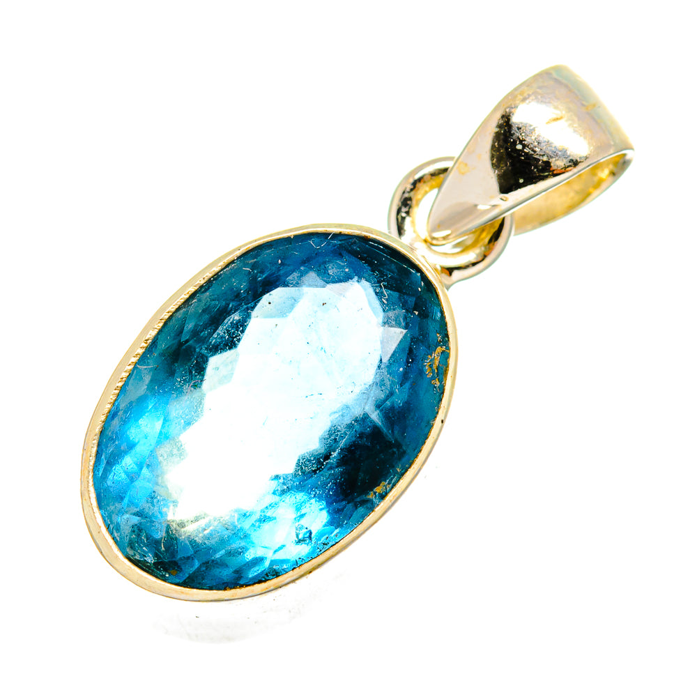 Blue Fluorite Pendants handcrafted by Anasilvercos - PD10364