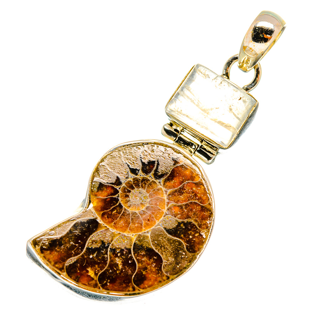 Ammonite Fossil Pendants handcrafted by Anasilvercos - PD10369