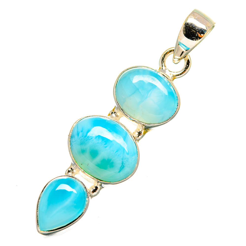 Larimar Pendants handcrafted by Anasilvercos - PD10399
