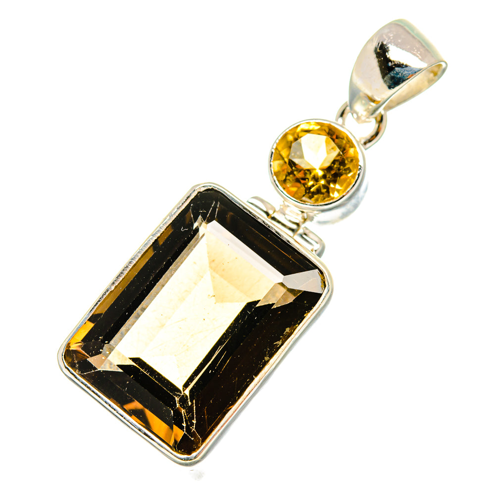 Smoky Quartz Pendants handcrafted by Anasilvercos - PD10407