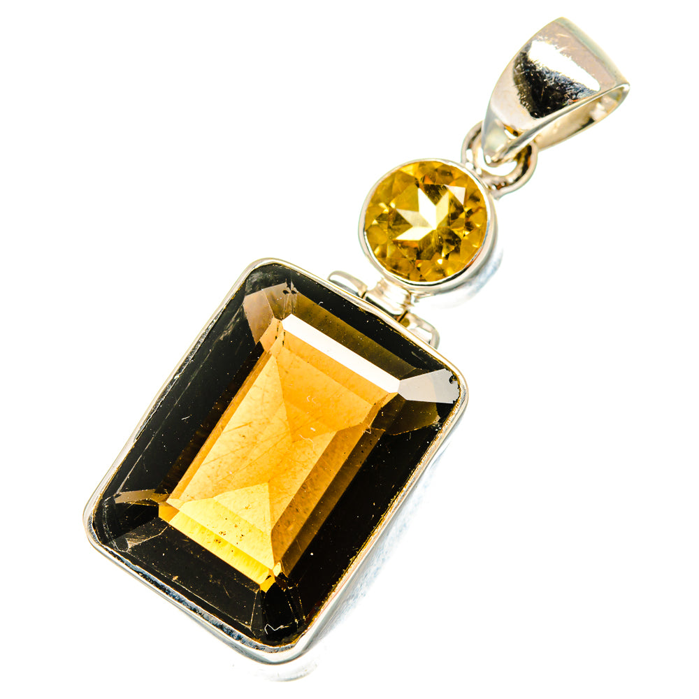 Smoky Quartz Pendants handcrafted by Anasilvercos - PD10410