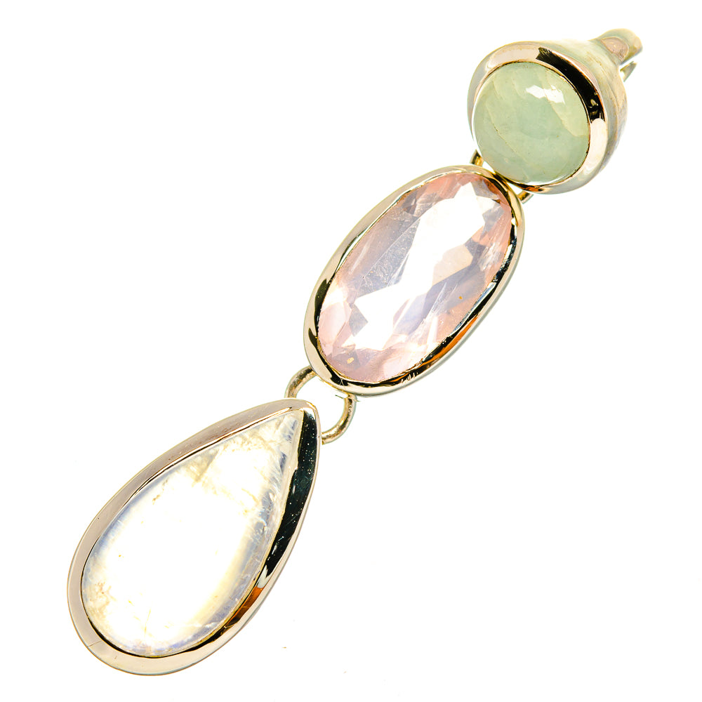Rainbow Moonstone Pendants handcrafted by Anasilvercos - PD10411