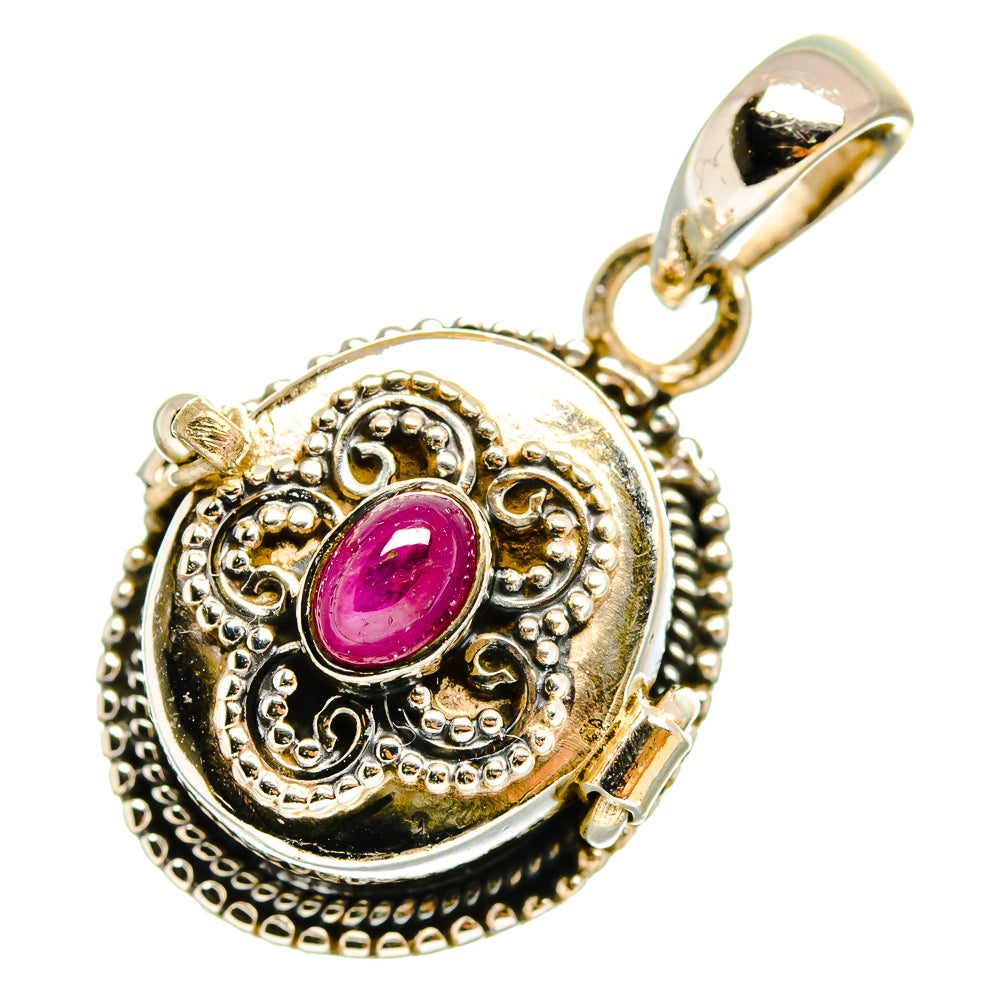 Ruby Pendants handcrafted by Anasilvercos - PD10422