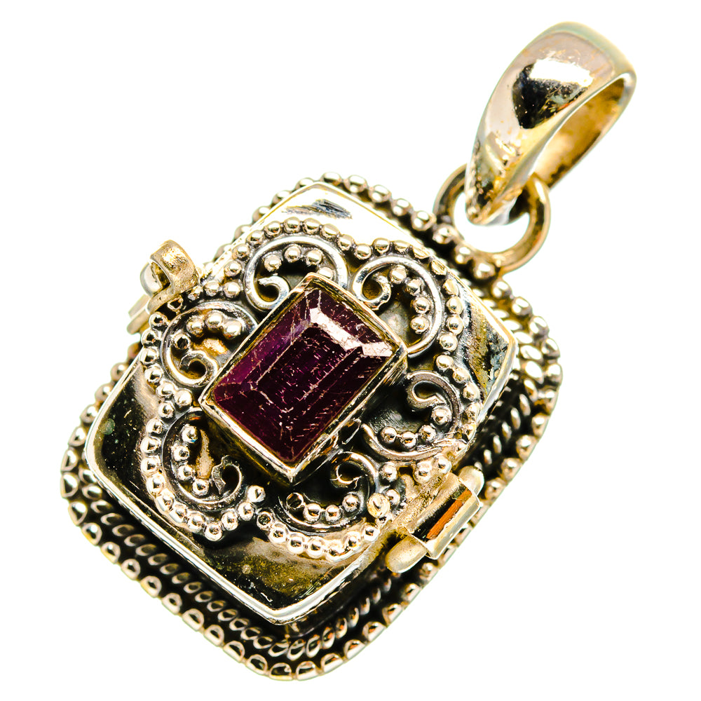 Ruby Pendants handcrafted by Anasilvercos - PD10429