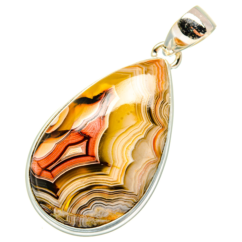 Laguna Lace Agate Pendants handcrafted by Anasilvercos - PD10435
