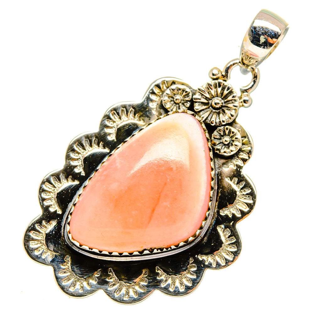 Pink Opal Pendants handcrafted by Anasilvercos - PD10440