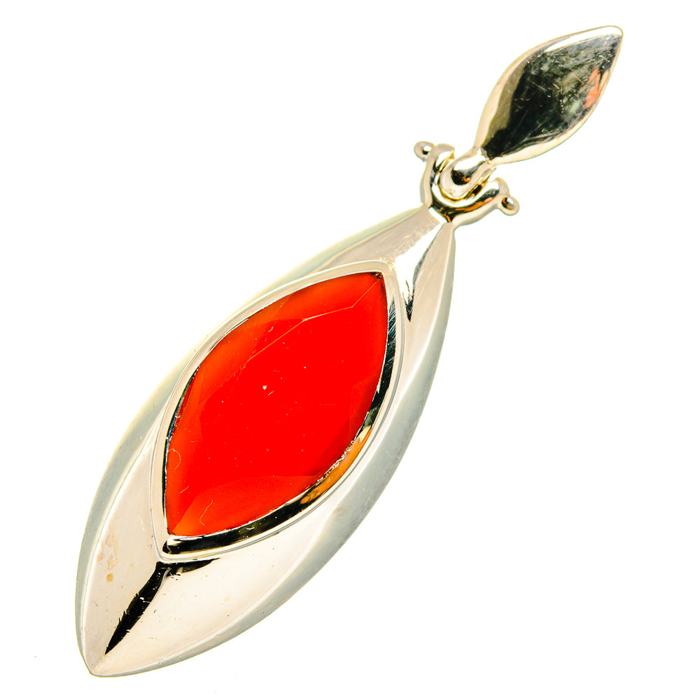 Orange Geode Slice Pendants handcrafted by Anasilvercos - PD10459