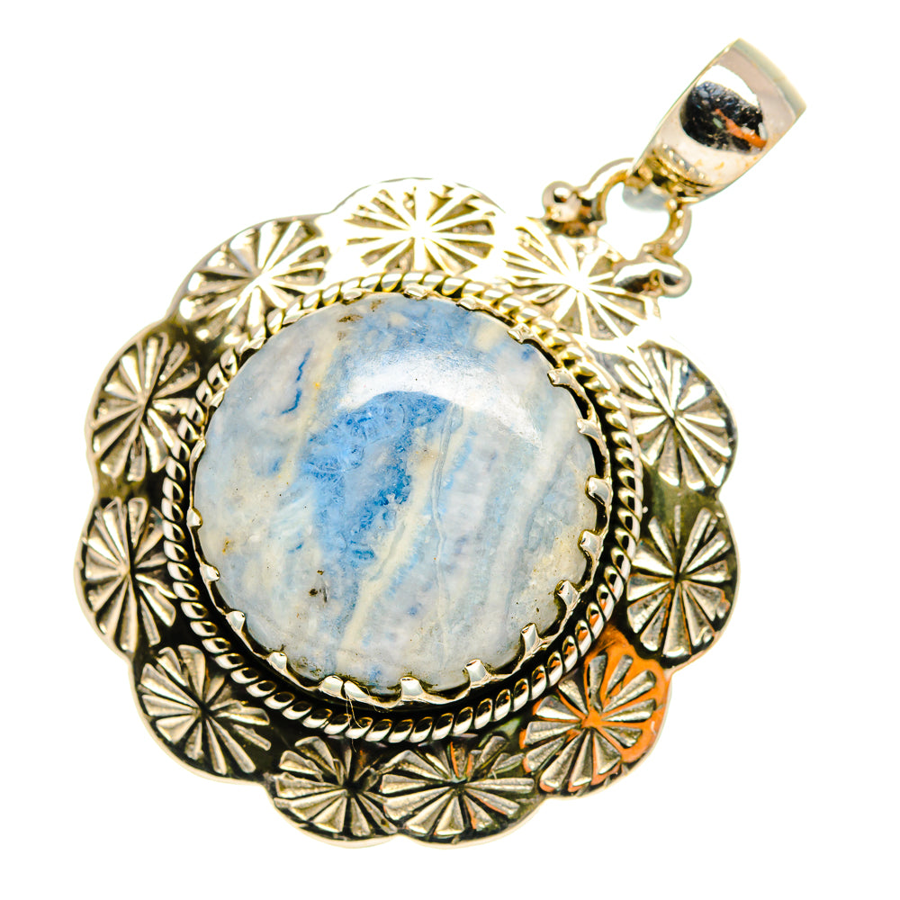 Blue Scheelite Pendants handcrafted by Anasilvercos - PD10475