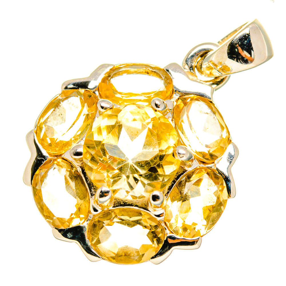 Citrine Pendants handcrafted by Anasilvercos - PD10493