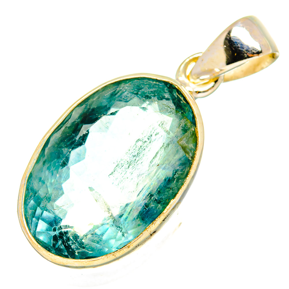 Blue Fluorite Pendants handcrafted by Anasilvercos - PD10502