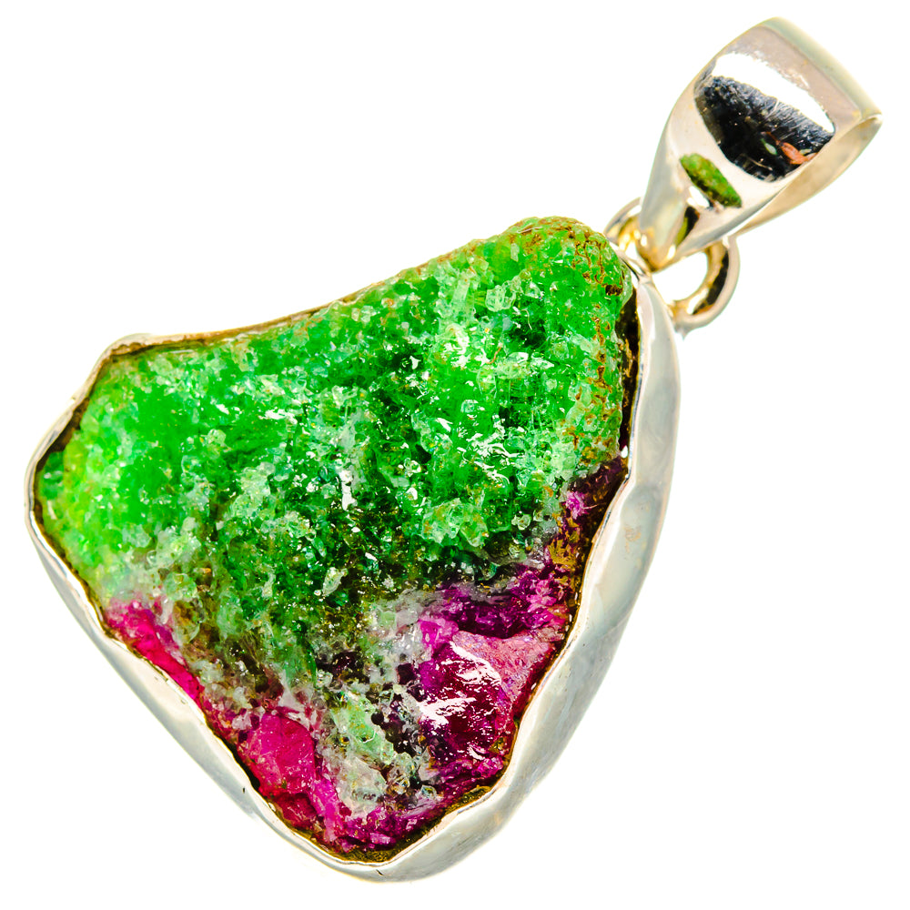 Ruby Zoisite Pendants handcrafted by Anasilvercos - PD10514