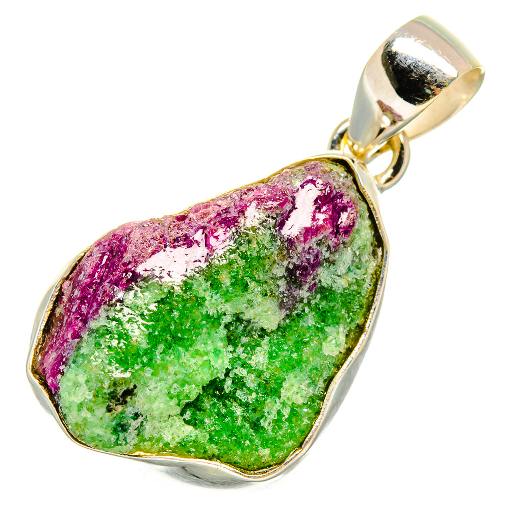 Ruby Zoisite Pendants handcrafted by Anasilvercos - PD10515