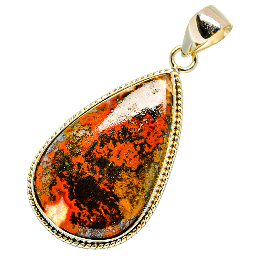 Moroccan Agate Pendants handcrafted by Anasilvercos - PD10520