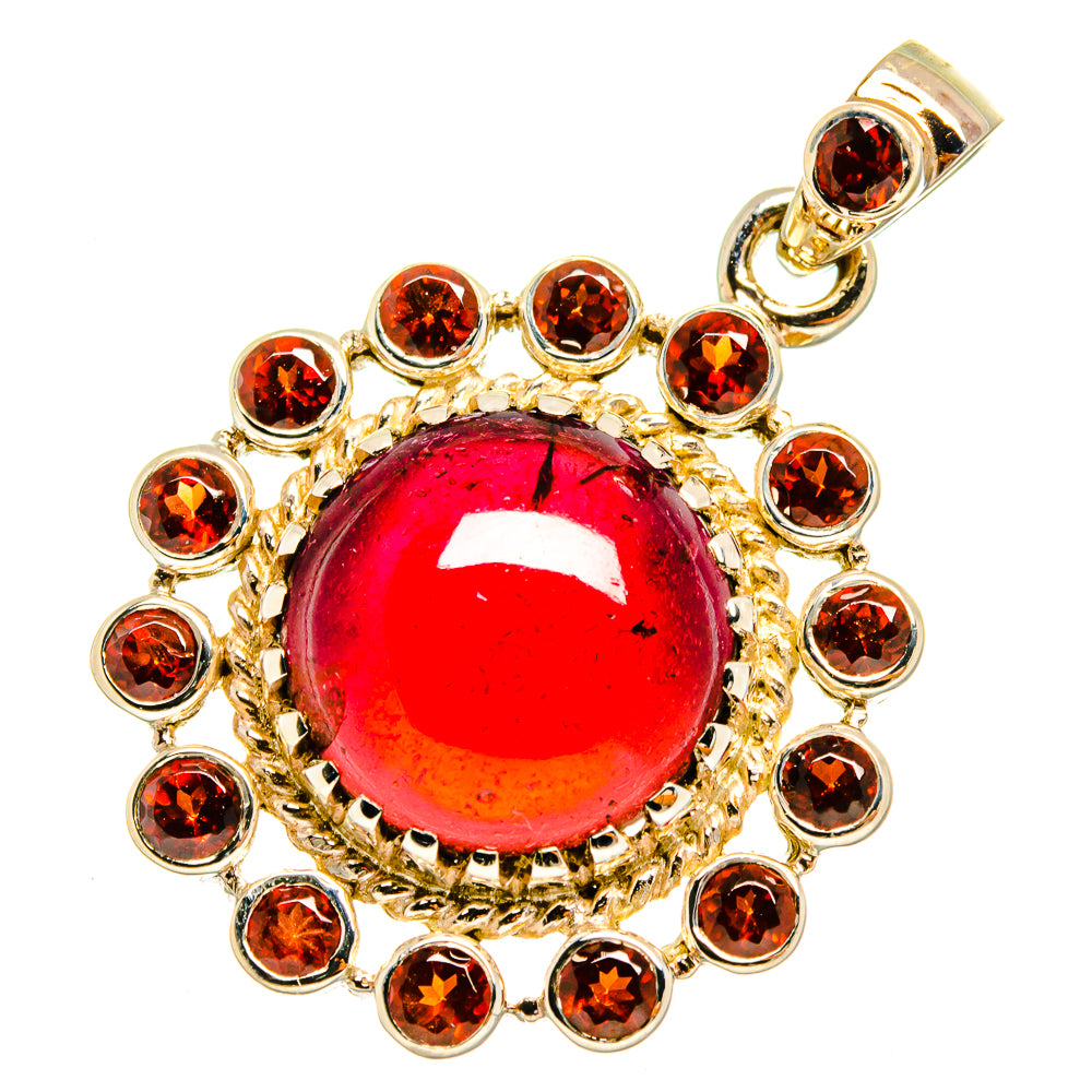 Garnet Pendants handcrafted by Anasilvercos - PD10531