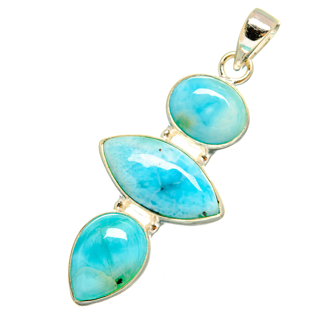 Larimar Pendants handcrafted by Anasilvercos - PD10534