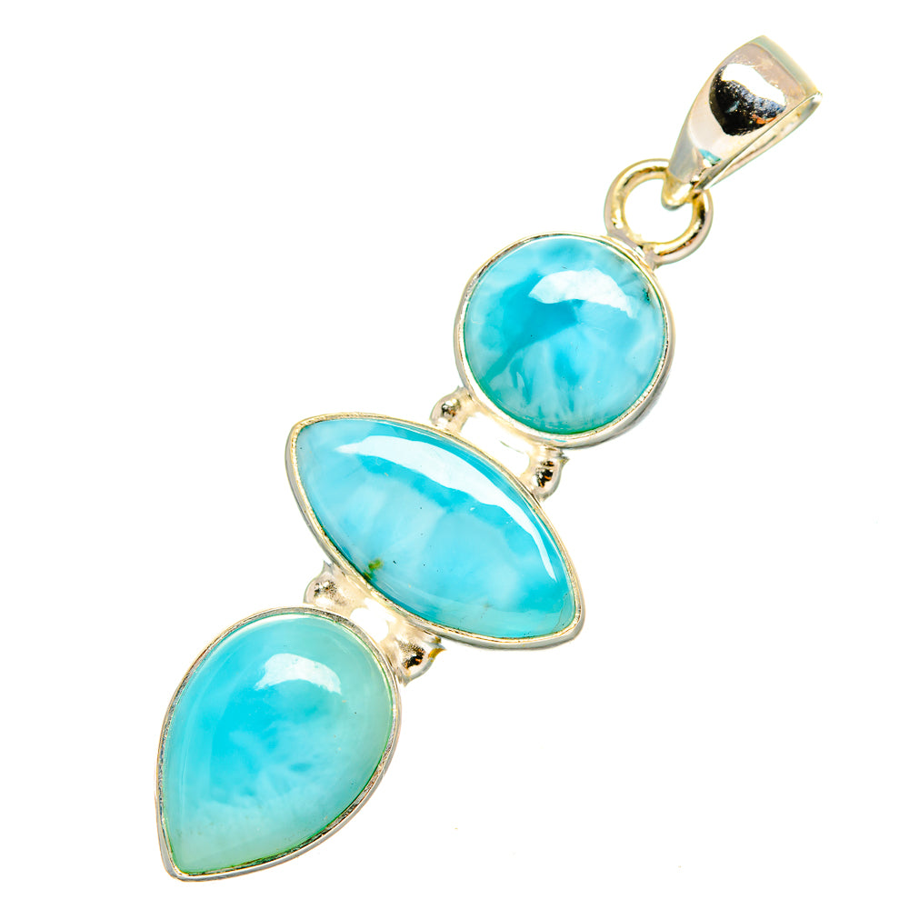Larimar Pendants handcrafted by Anasilvercos - PD10535