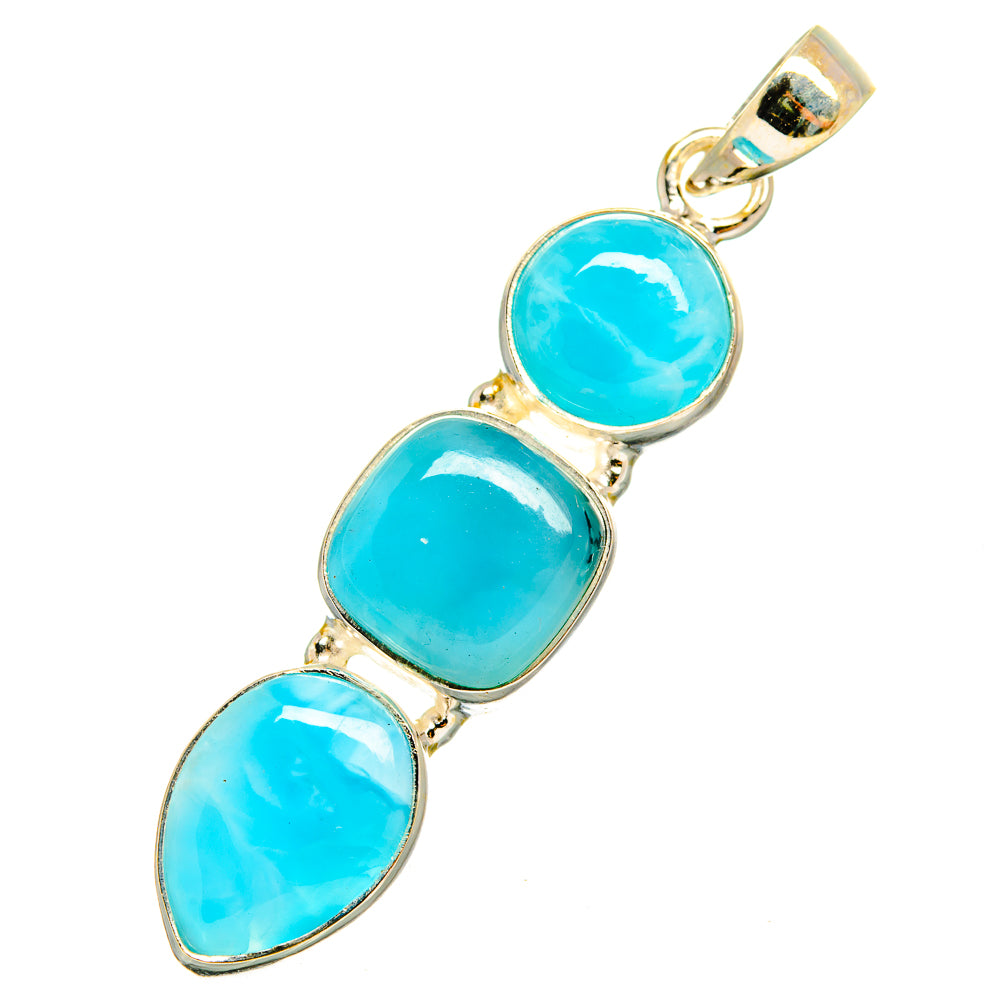 Larimar Pendants handcrafted by Anasilvercos - PD10538