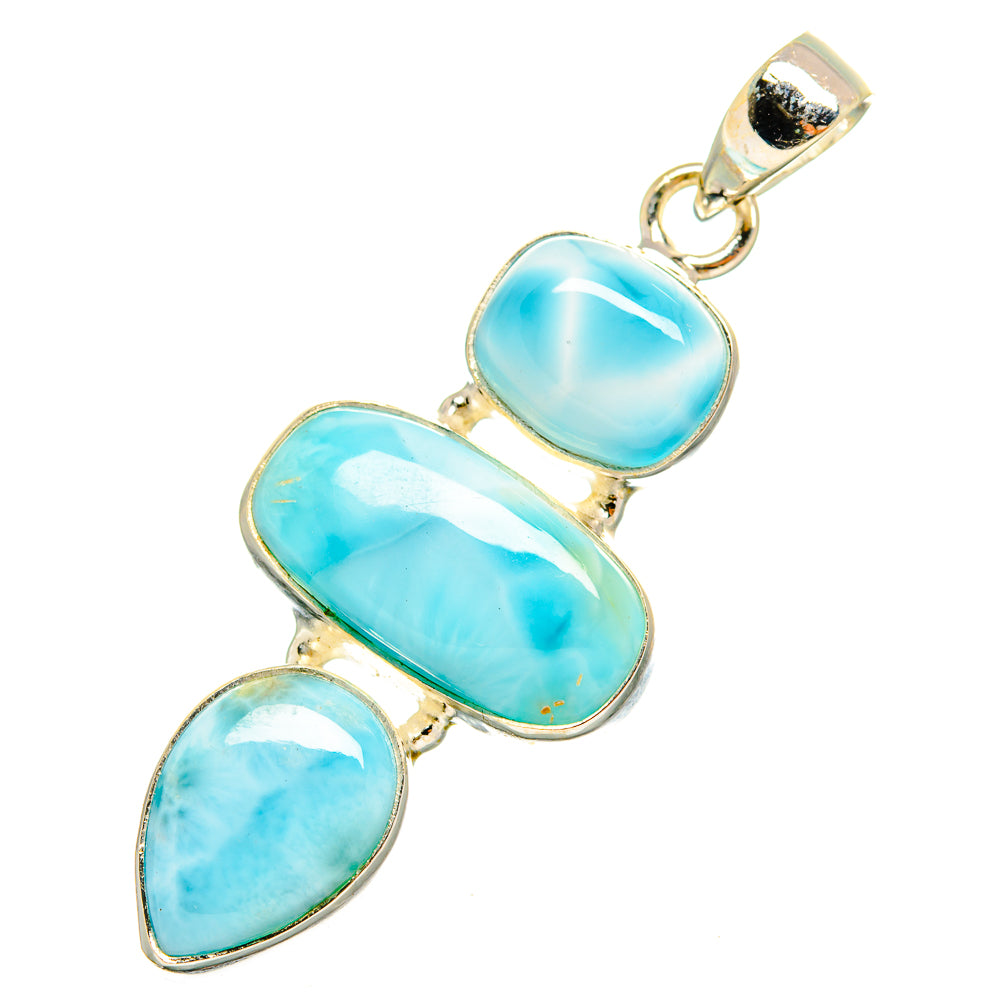 Larimar Pendants handcrafted by Anasilvercos - PD10539