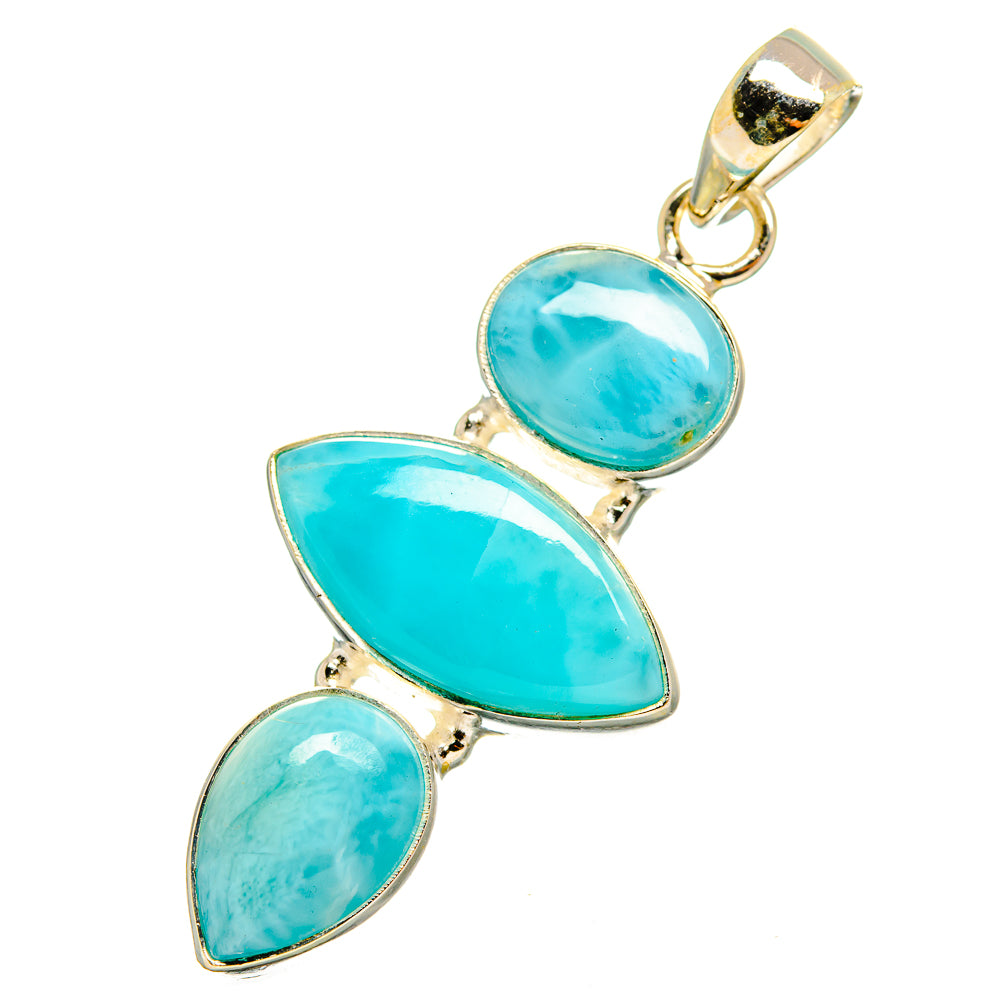 Larimar Pendants handcrafted by Anasilvercos - PD10542