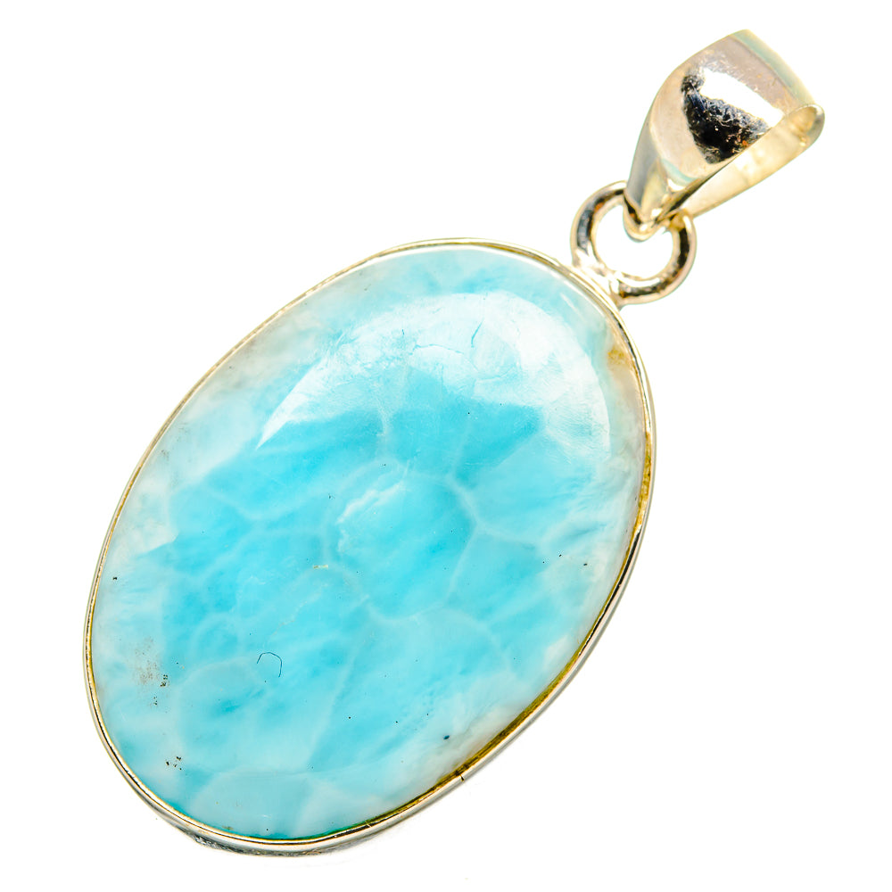 Larimar Pendants handcrafted by Anasilvercos - PD10555