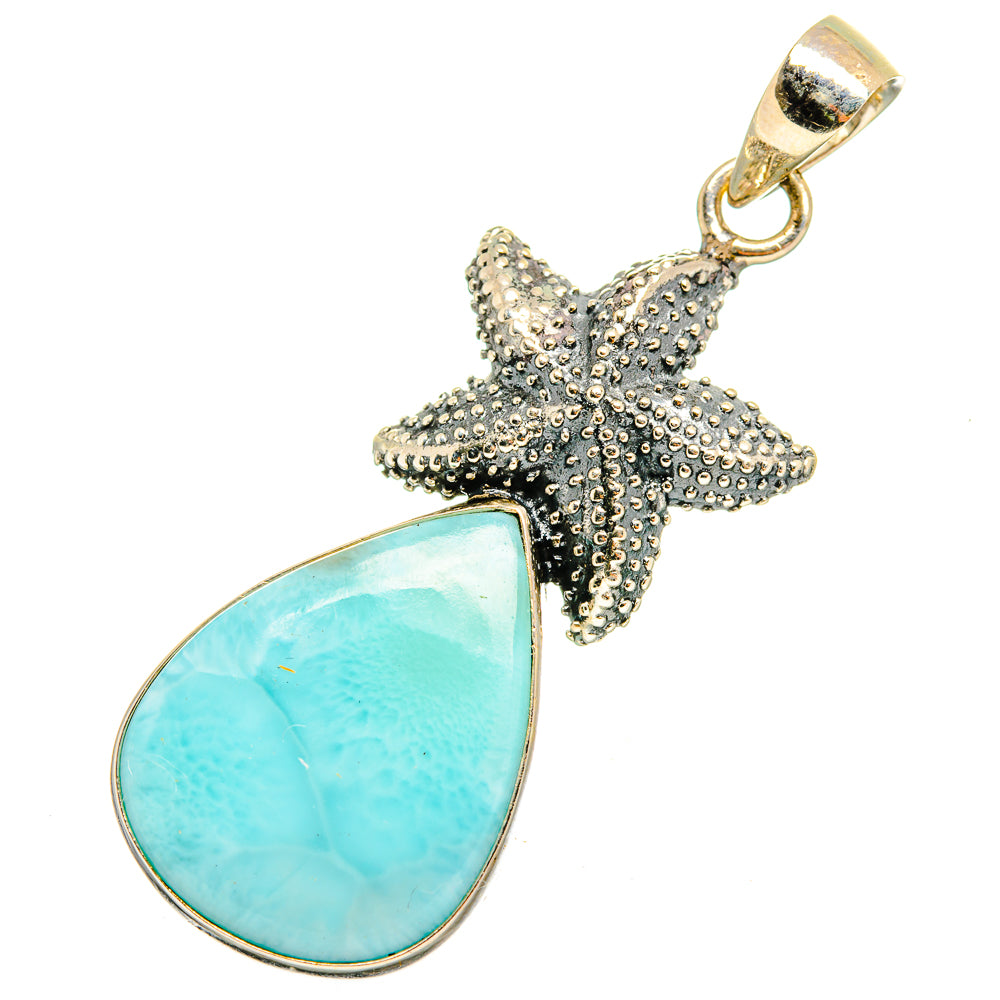 Larimar Pendants handcrafted by Anasilvercos - PD10560