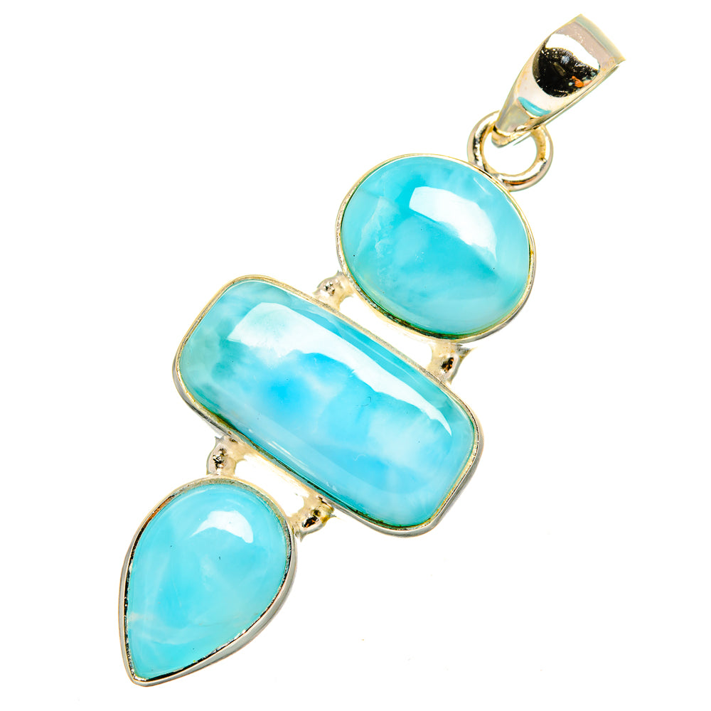 Larimar Pendants handcrafted by Anasilvercos - PD10562