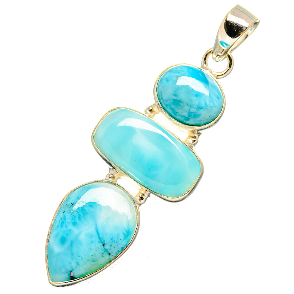 Larimar Pendants handcrafted by Anasilvercos - PD10563