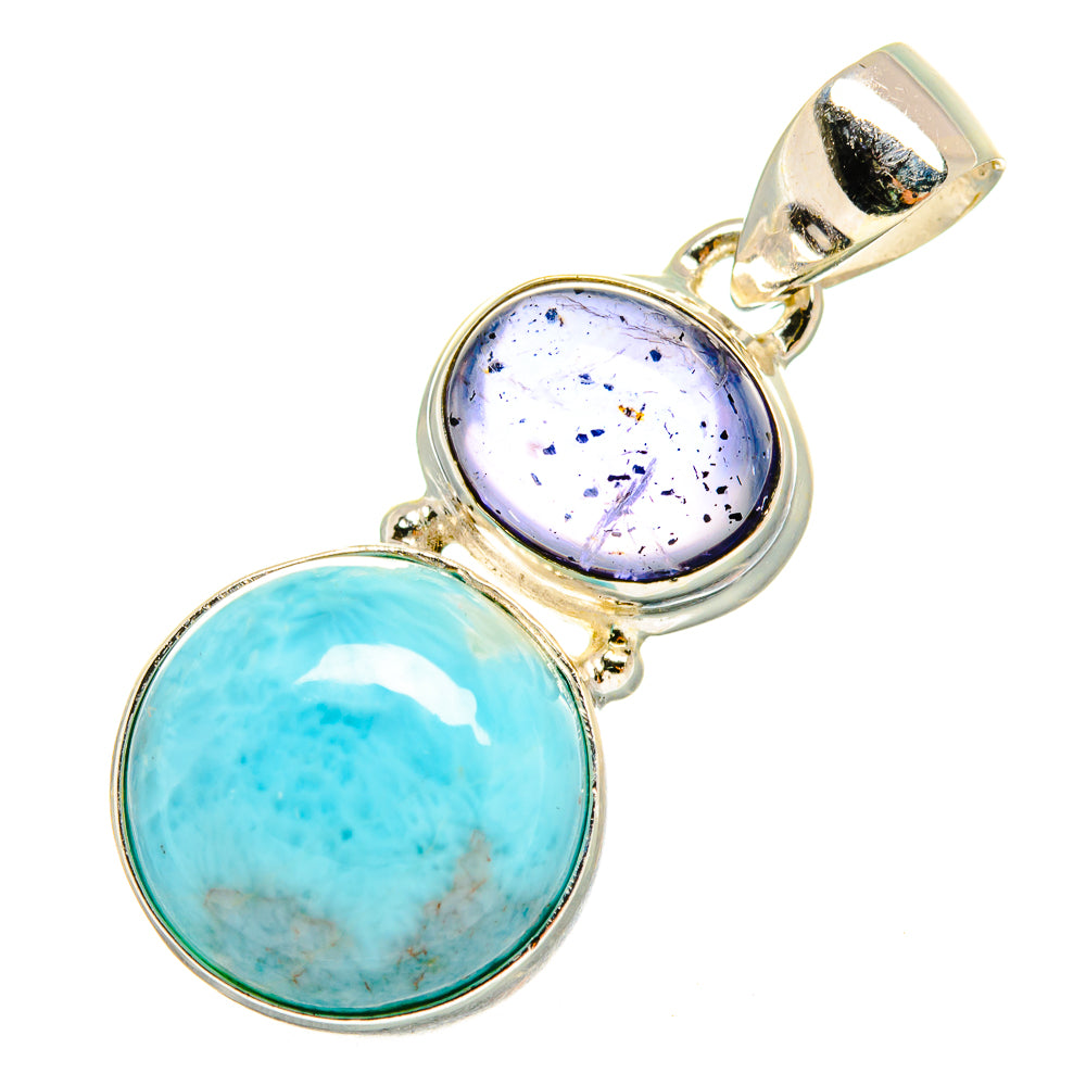 Larimar Pendants handcrafted by Anasilvercos - PD10564